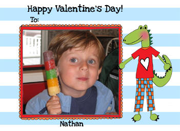 Starfish Art Photo Valentine's Day Cards - Alligator